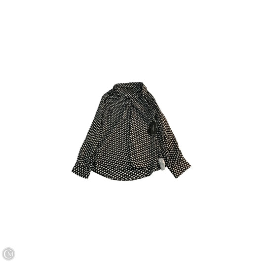 Top Long Sleeve Basic By Liverpool In Black & White, Size: S