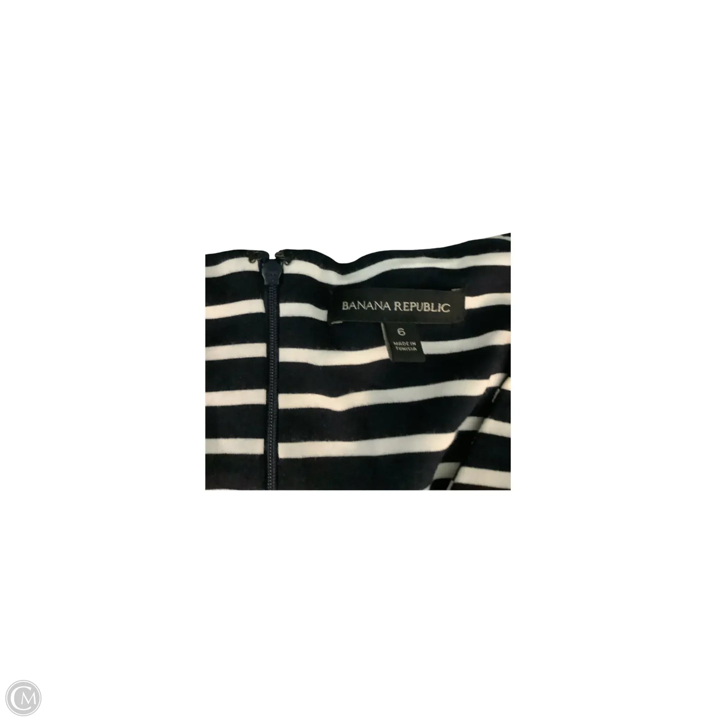 Dress Casual Maxi By Banana Republic In Black & White, Size: 6