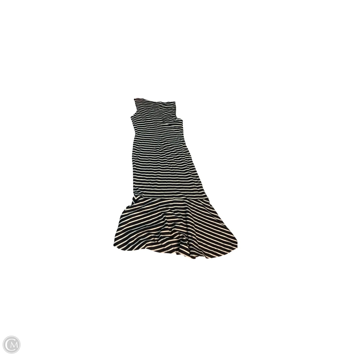 Dress Casual Maxi By Banana Republic In Black & White, Size: 6