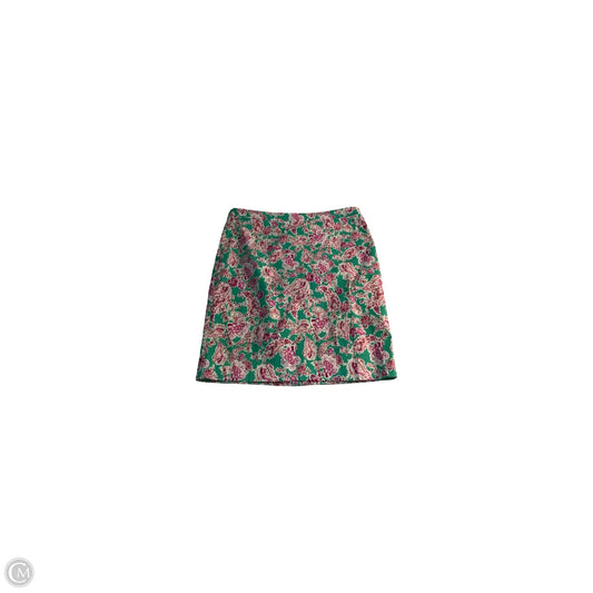 Skirt Midi By J. Crew In Green & Pink, Size: 16