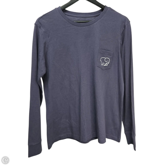 Top Long Sleeve Basic By Ivory Ella In Blue, Size: L