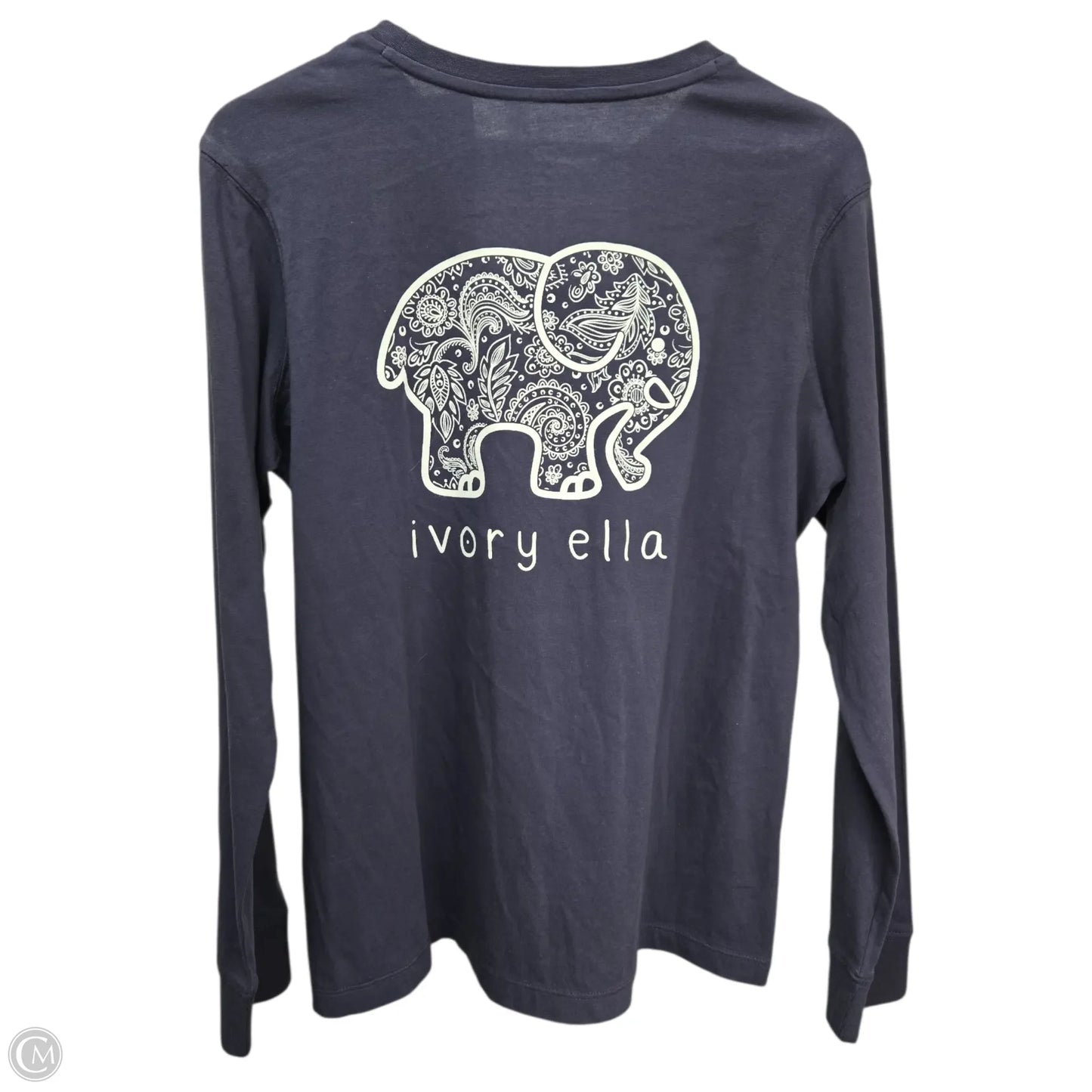 Top Long Sleeve Basic By Ivory Ella In Blue, Size: L