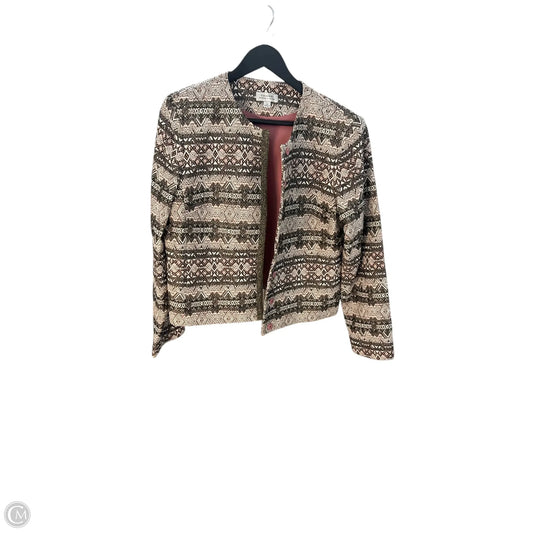 Blazer By Tahari By Arthur Levine In Gold & Pink, Size: 14