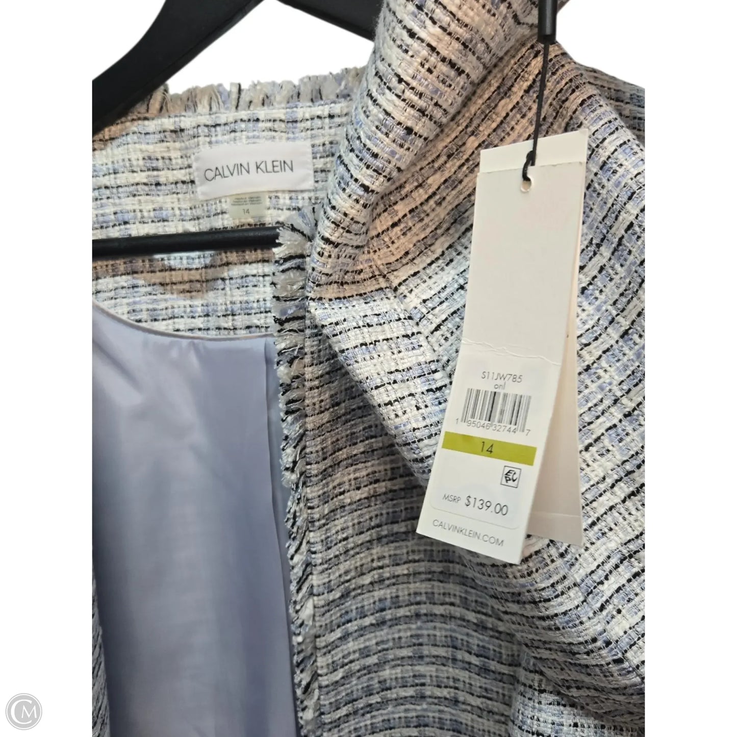 Blazer By Calvin Klein In Blue, Size: 14