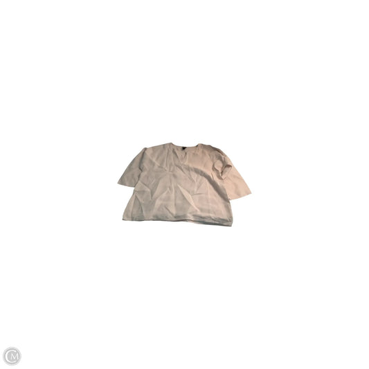Top Long Sleeve Basic By Eileen Fisher In Pink, Size: L