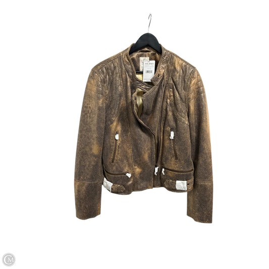 Jacket Moto By We The Free In Tan, Size: Xl
