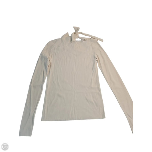 Top Long Sleeve Basic By Helmut Lang In Cream, Size: L