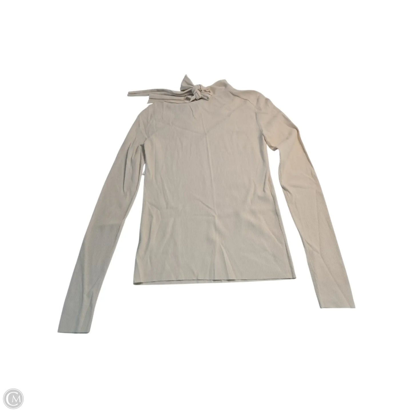 Top Long Sleeve Basic By Helmut Lang In Cream, Size: L