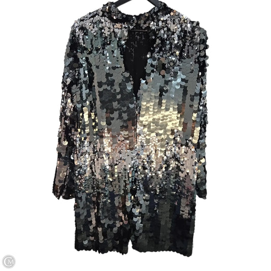 Dress Party Midi By H&m In Silver, Size: M