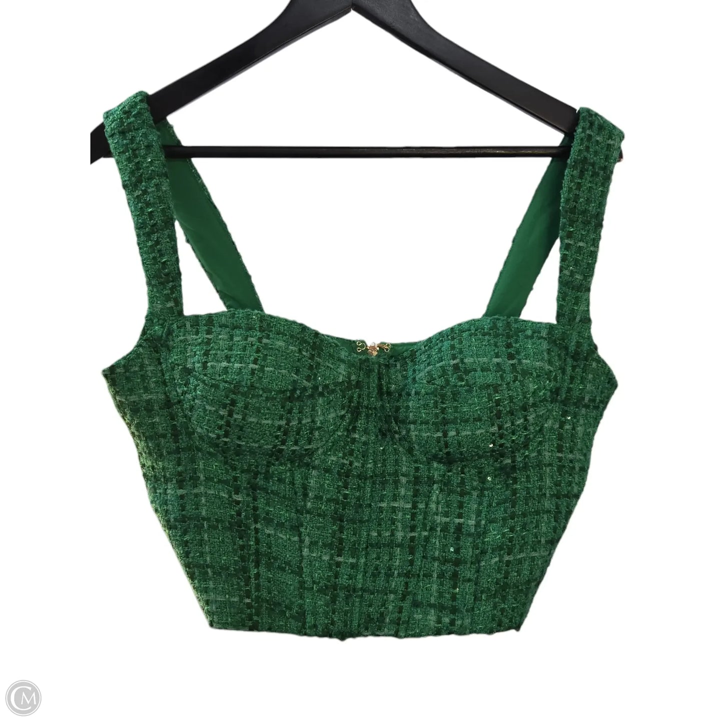 Top Sleeveless Basic By Clothes Mentor In Green, Size: L