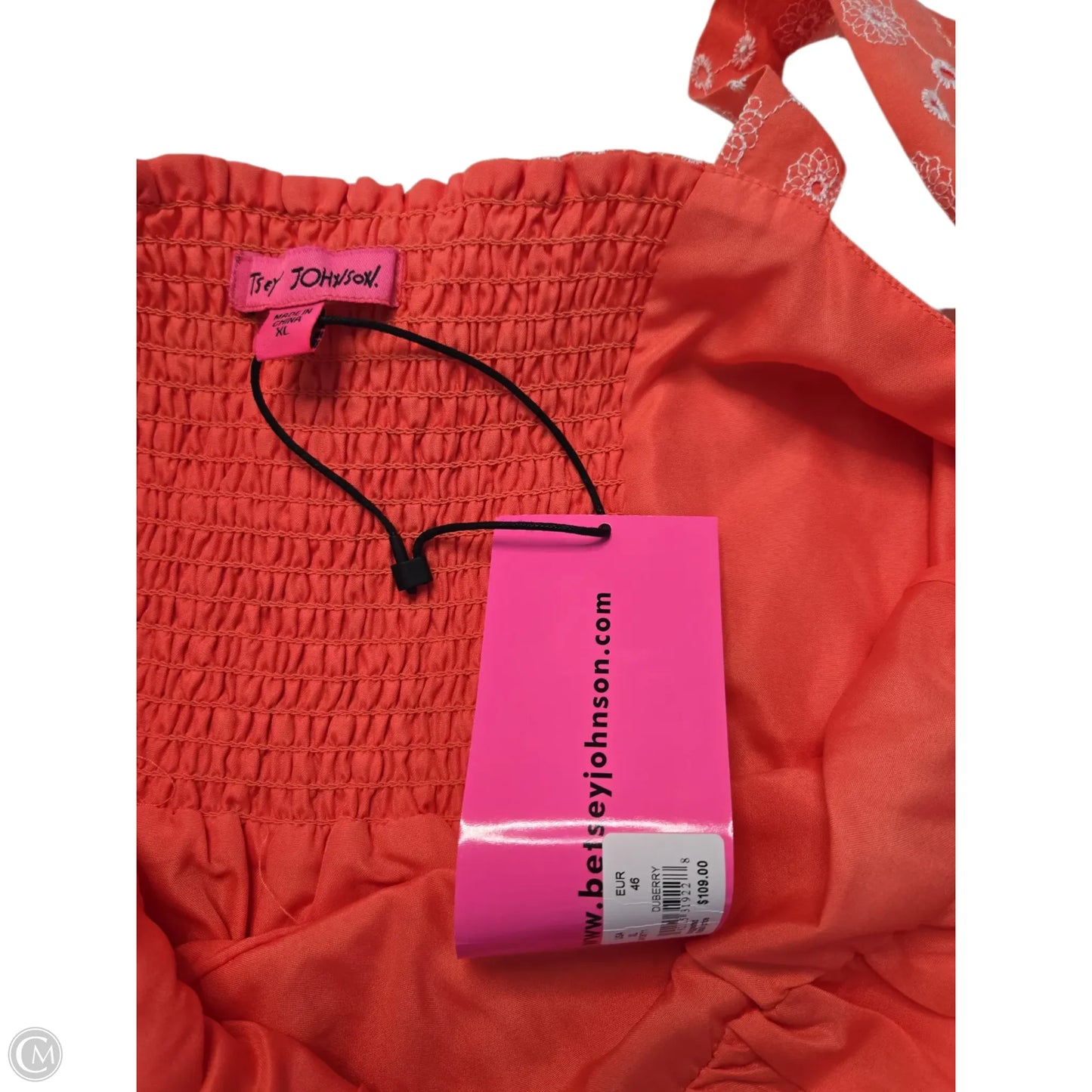 Dress Casual Midi By Betsey Johnson In Coral, Size: Xl