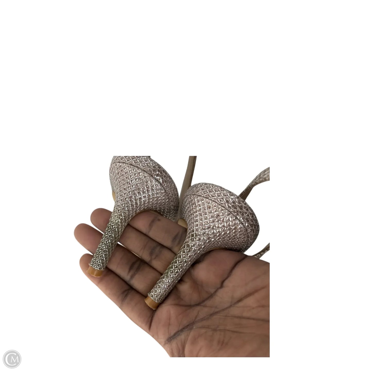 Shoes Designer By Stuart Weitzman In Silver, Size: 7.5