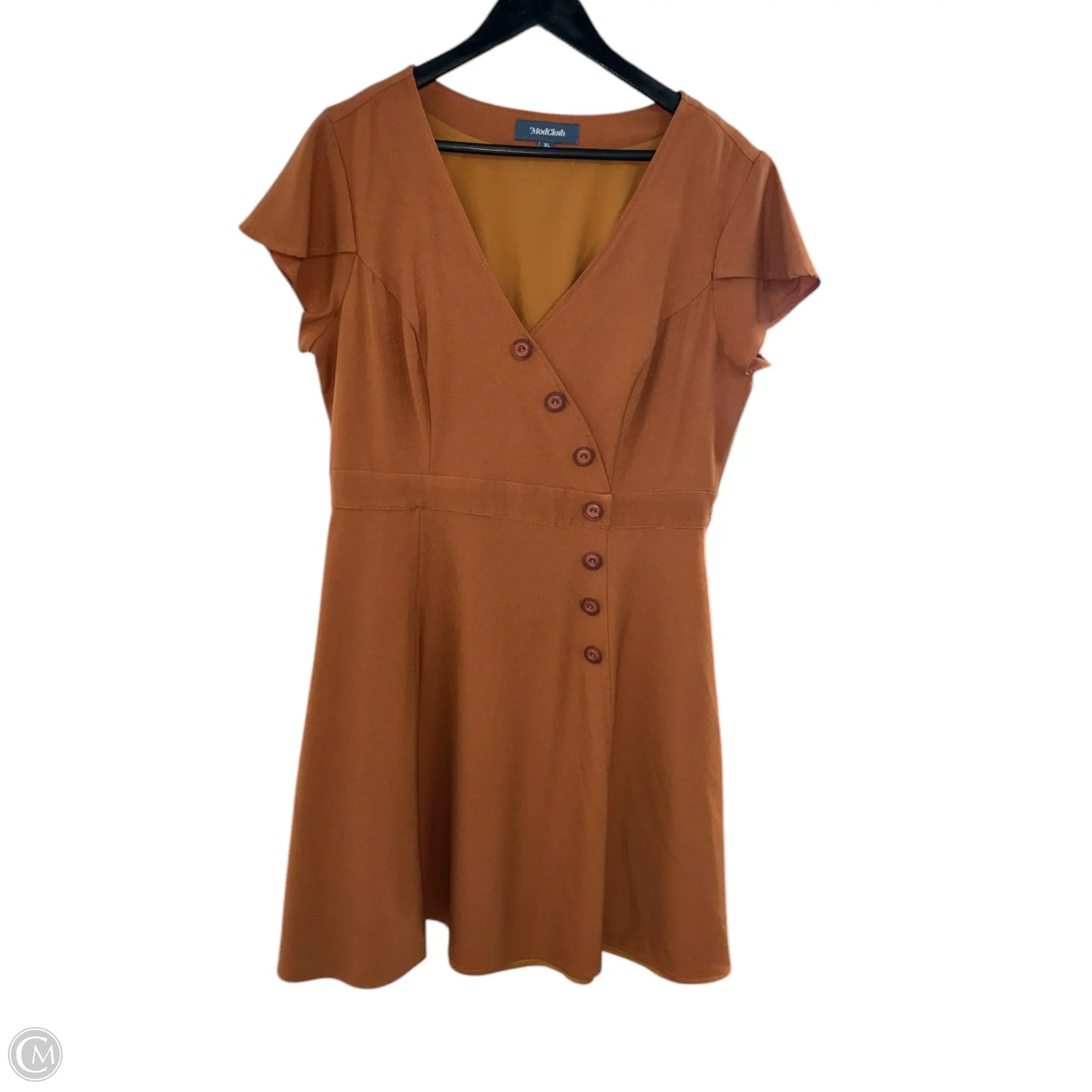Dress Casual Midi By Modcloth In Orange, Size: Xl