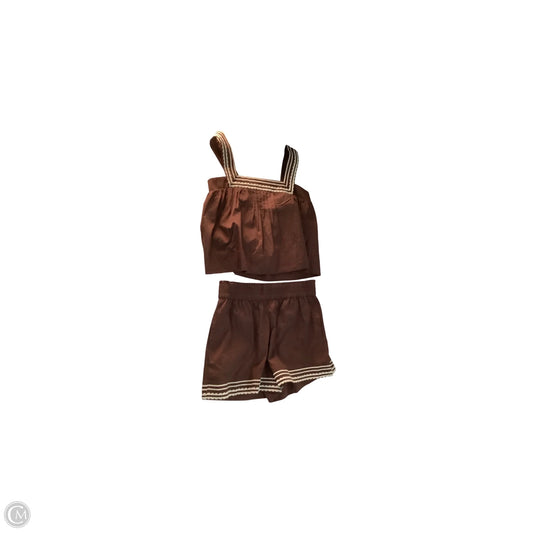Shorts Set By Clothes Mentor In Brown, Size: S