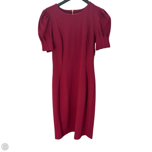 Dress Casual Midi By Dkny In Red, Size: 6