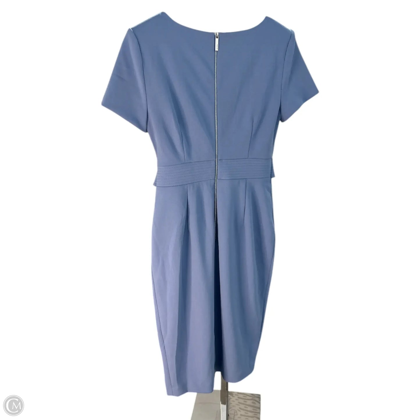 Dress Casual Midi By Calvin Klein In Blue, Size: 6