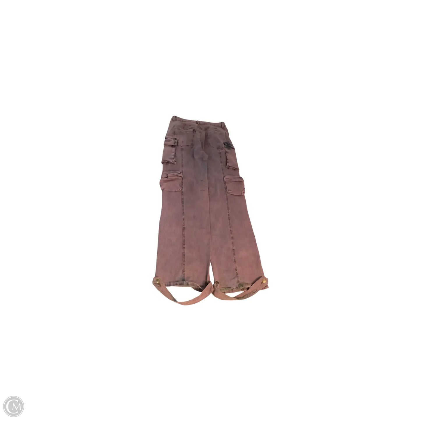 Jeans Wide Leg By REHAB LAB In Pink, Size: M