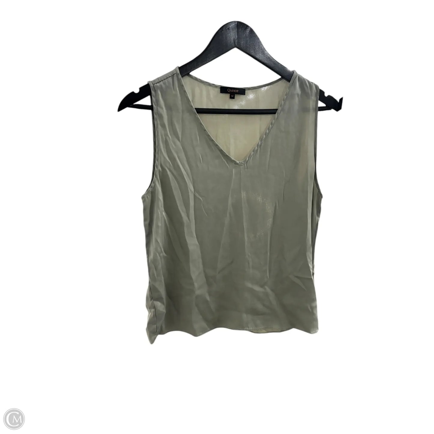 Top Sleeveless Basic By Quince In Green, Size: M