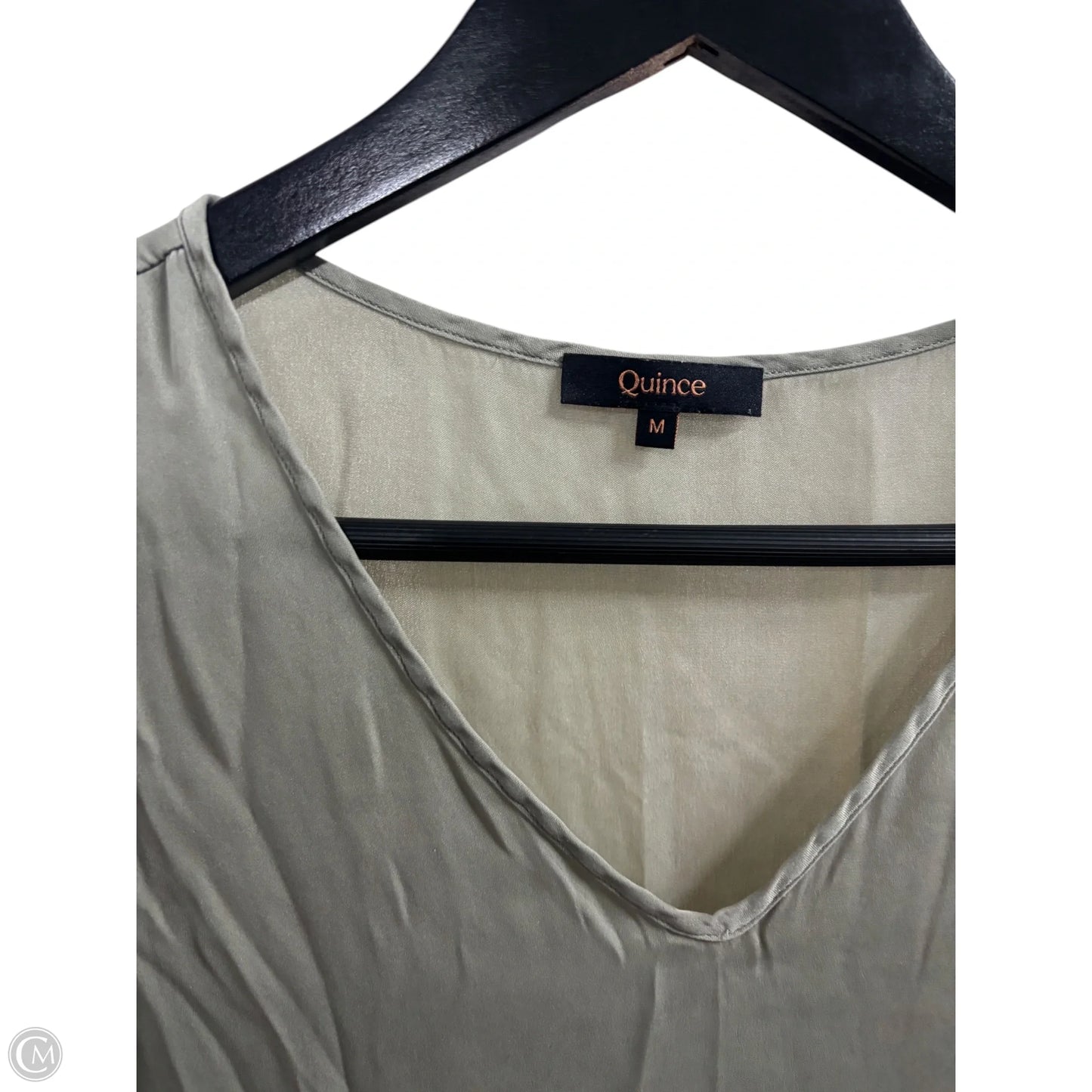 Top Sleeveless Basic By Quince In Green, Size: M