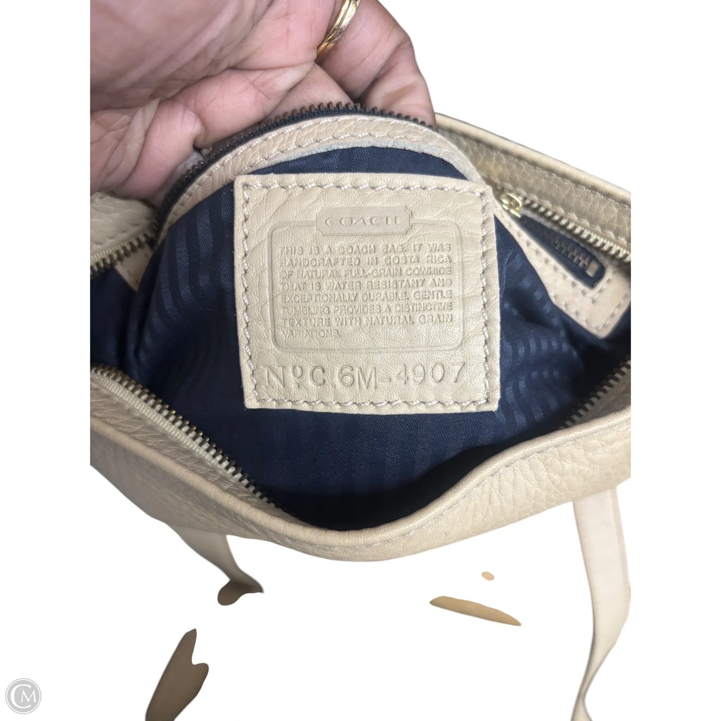 Handbag Designer By Coach, Size: Large