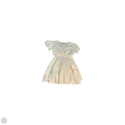 Dress Casual Midi By Abercrombie And Fitch In Cream, Size: M