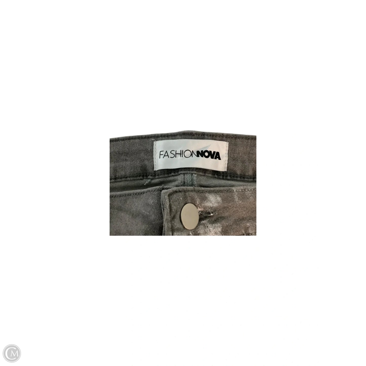 Jeans Wide Leg By Fashion Nova In Grey, Size: 16