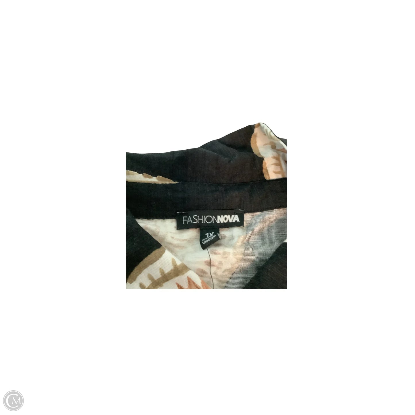 Pants Set 2pc By Fashion Nova In Black & Brown, Size: 1x