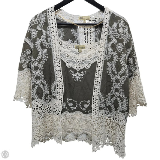 Top 2pc Short Sleeve By Democracy In Green, Size: S