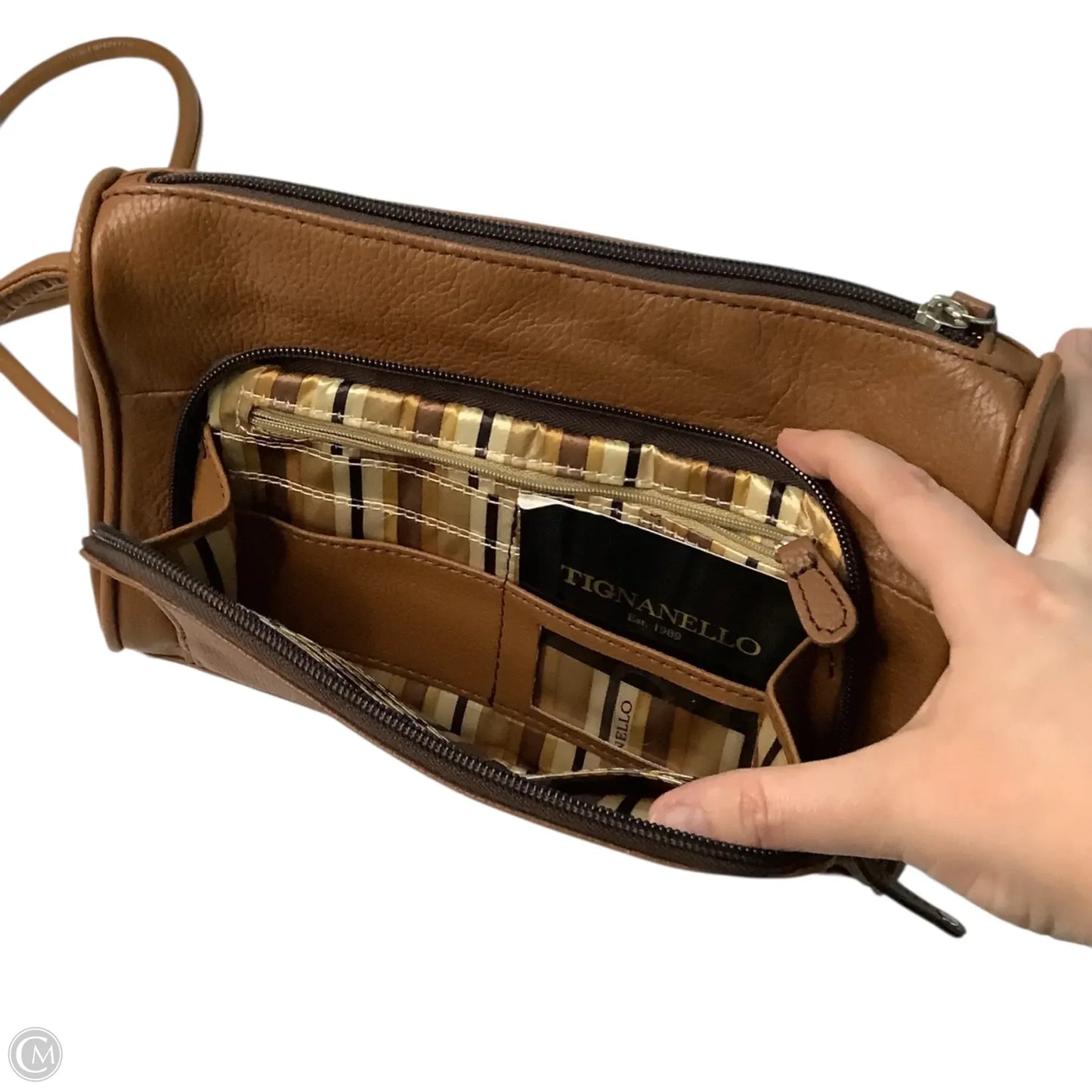 Handbag Leather By Tignanello  Purses, Size: Small