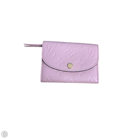Wallet Luxury Designer By Louis Vuitton, Size: Small