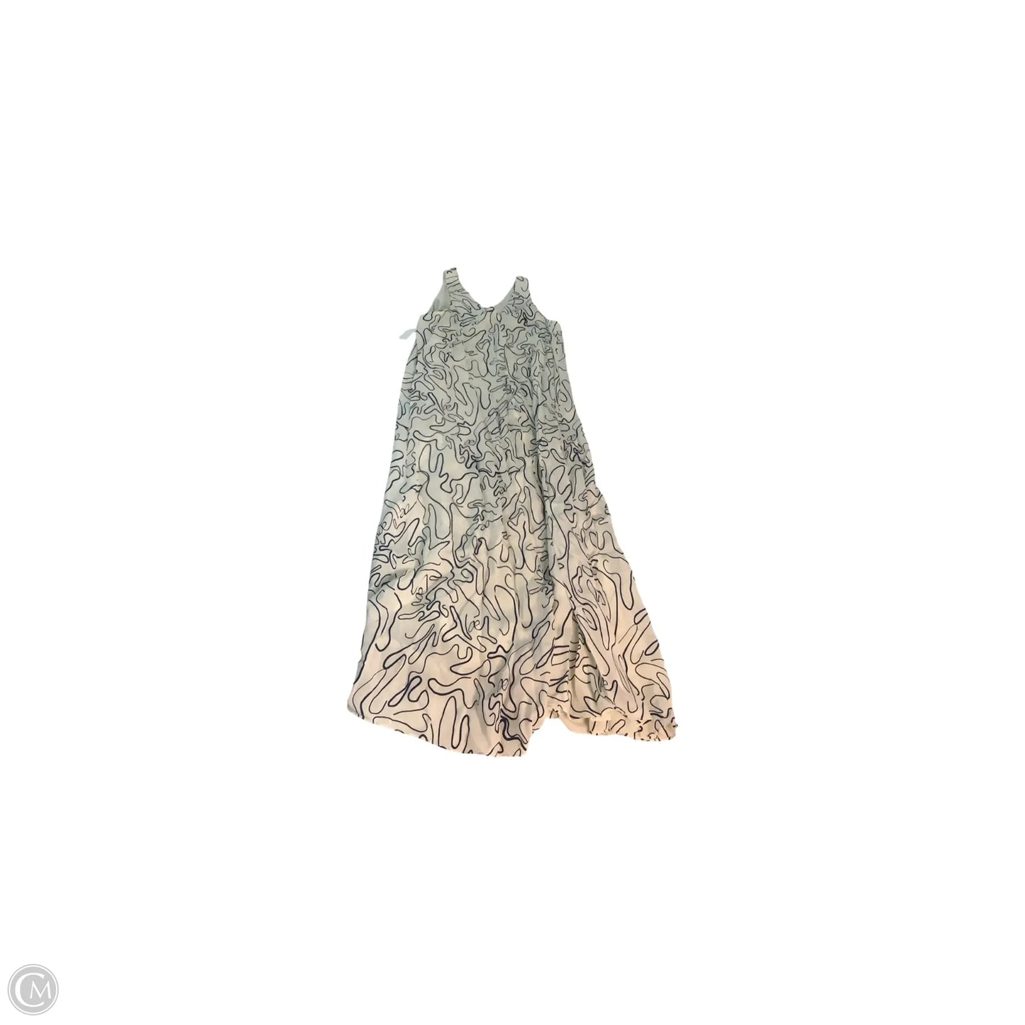 Dress Casual Maxi By A DAY In Blue & Gold, Size: L