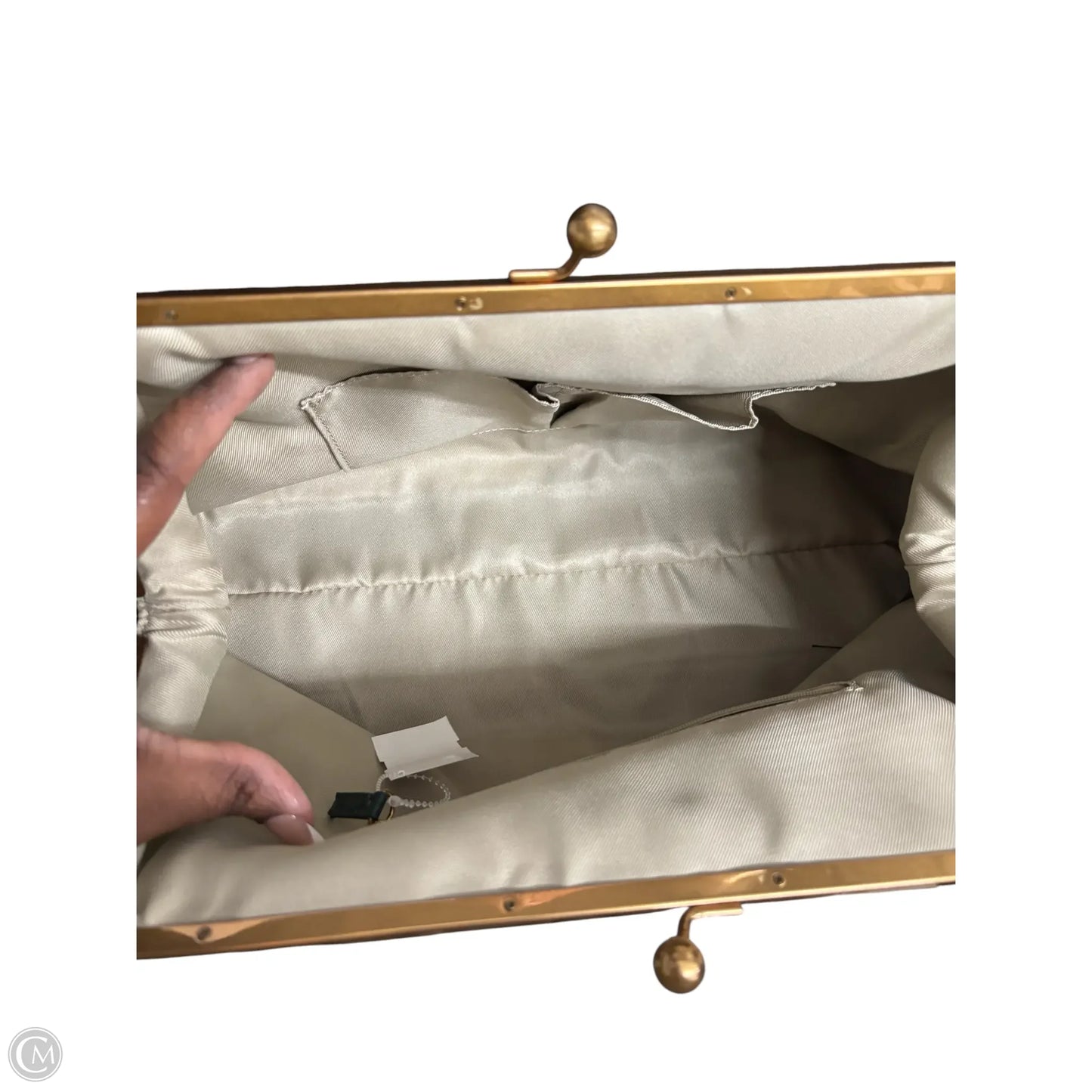 Clutch Leather By Clothes Mentor, Size: Large