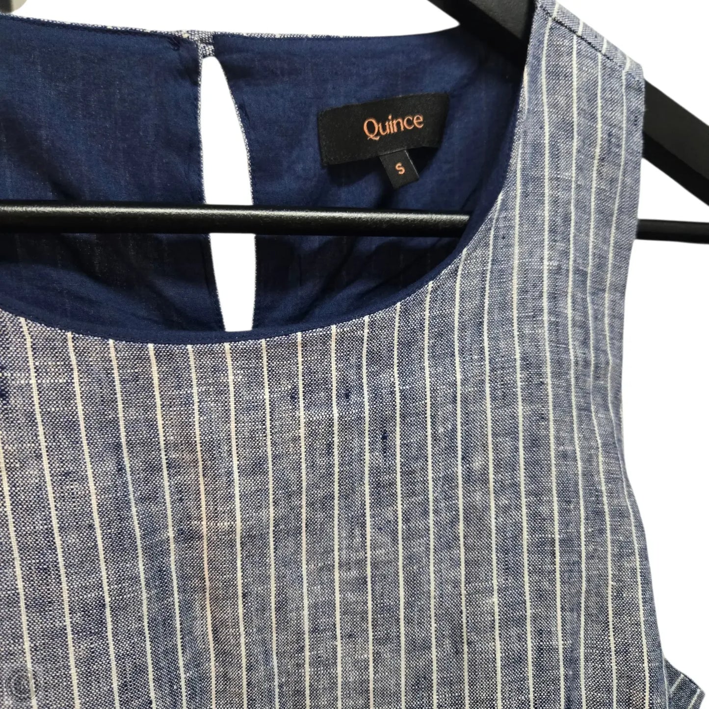 Dress Casual Midi By Quince In Blue, Size: S
