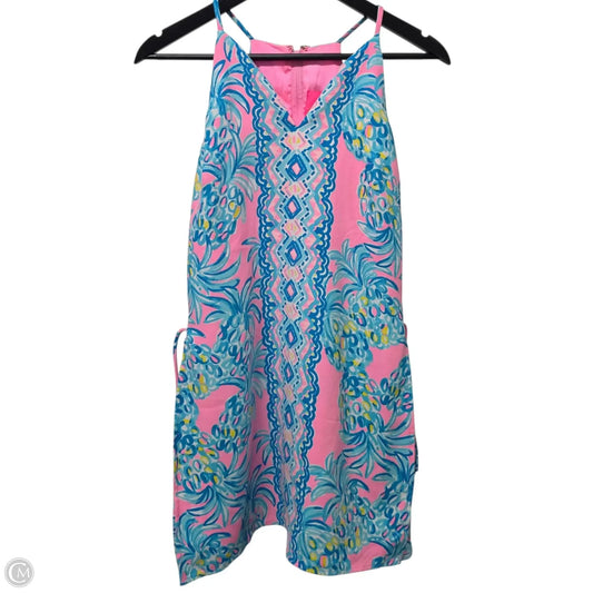 Dress Designer By Lilly Pulitzer In Blue & Pink, Size: 0