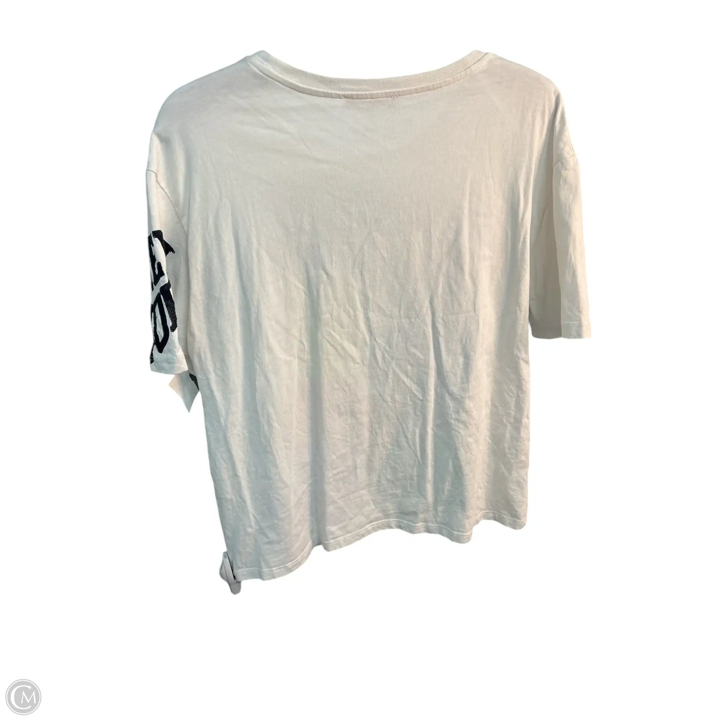 Top Short Sleeve Basic By Zara In White, Size: M