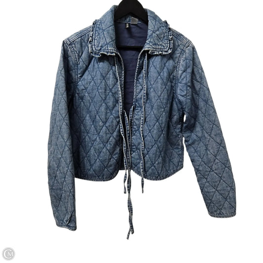 Jacket Denim By Divided In Blue, Size: S