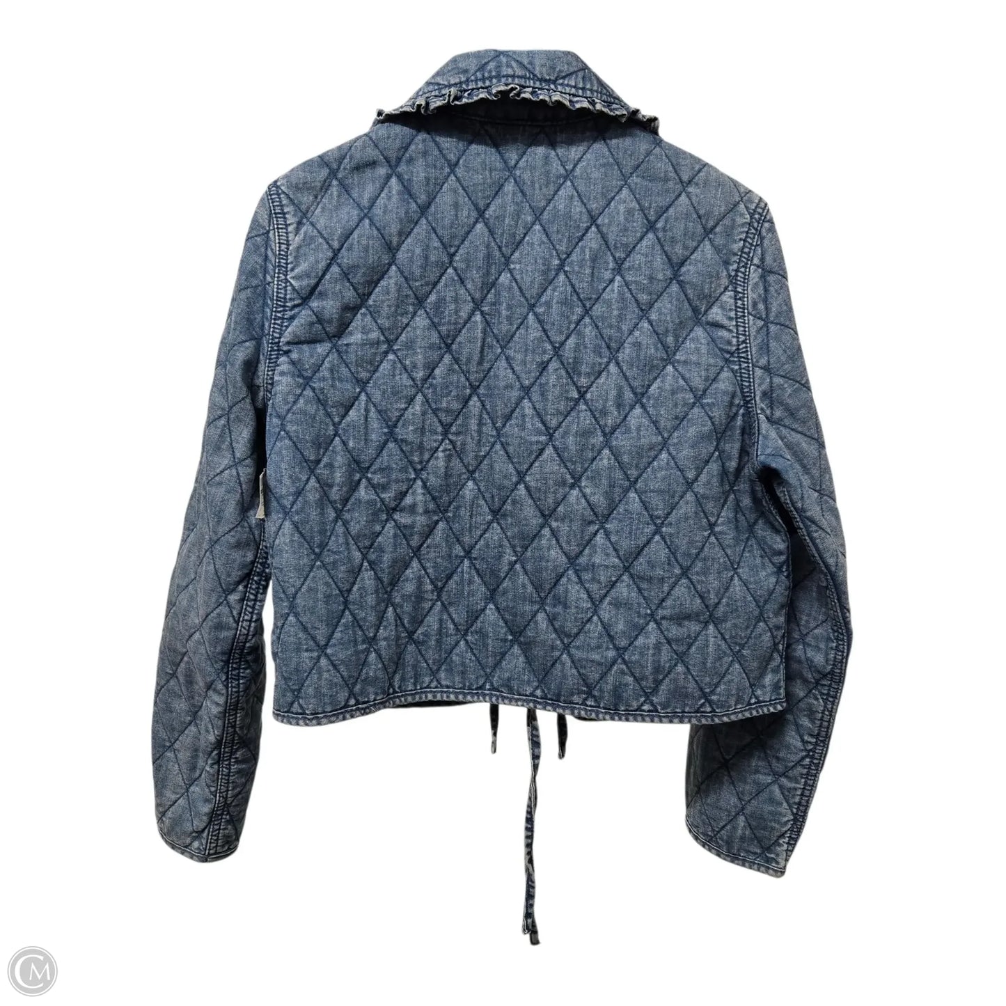 Jacket Denim By Divided In Blue, Size: S