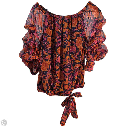 Top Short Sleeve Basic By Cece In Multi-colored, Size: S