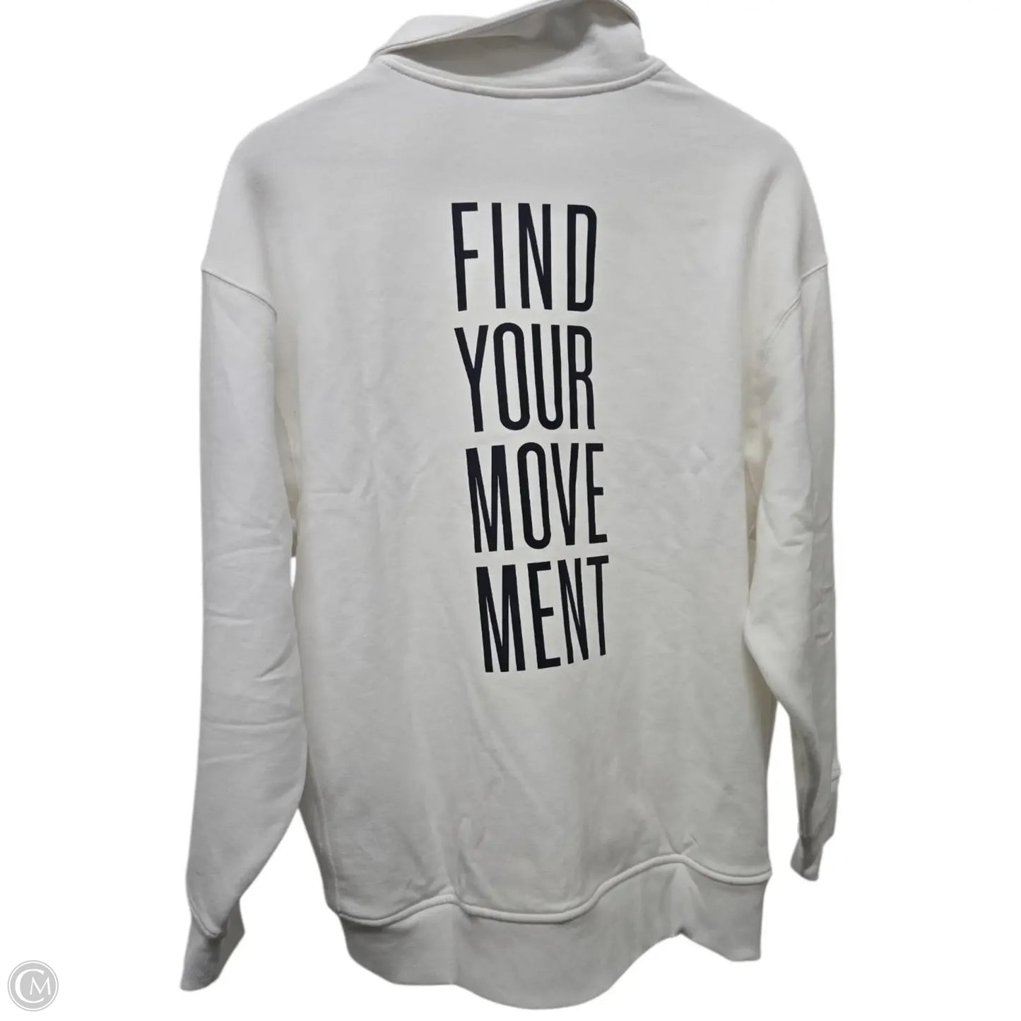 Top Long Sleeve Basic By Athleta In White, Size: Mp