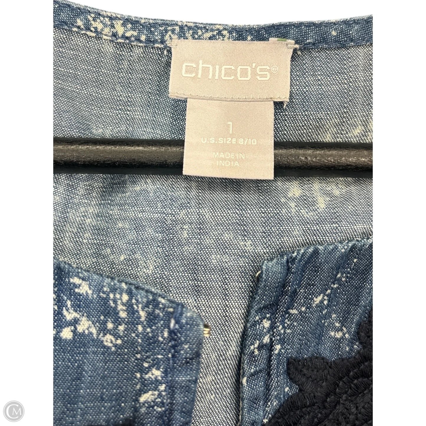 Tunic Long Sleeve By Chicos In Blue, Size: M