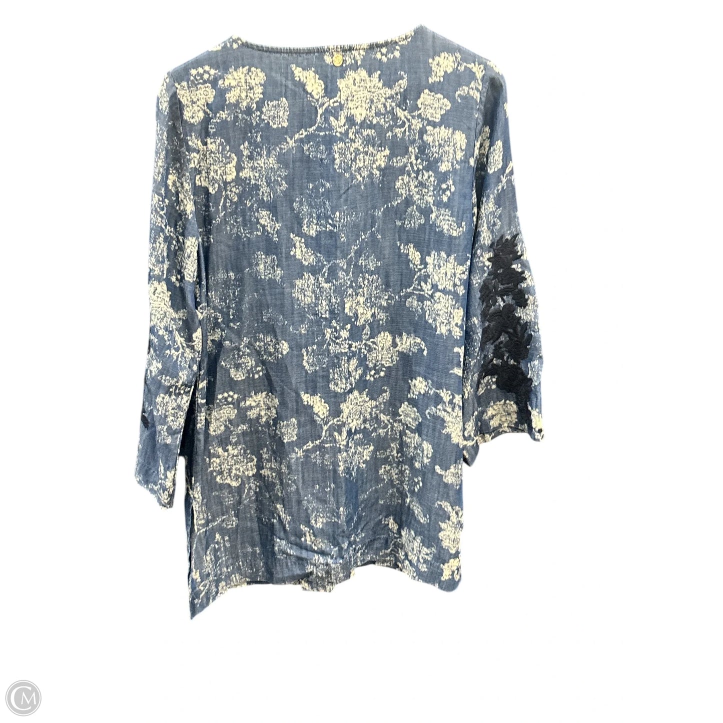 Tunic Long Sleeve By Chicos In Blue, Size: M
