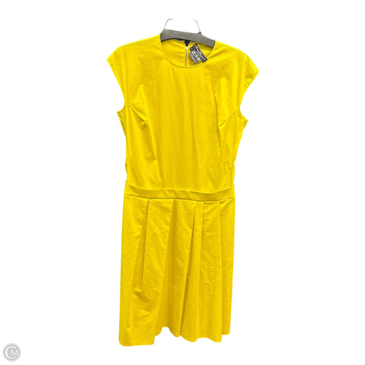 Dress Luxury Designer By Ferragamo In Yellow, Size: L