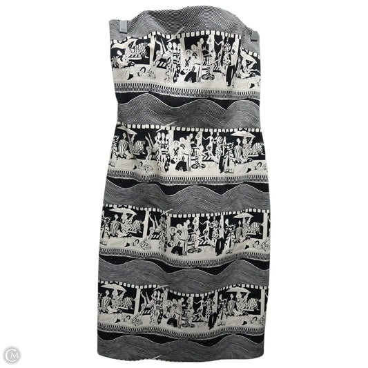 Dress Casual Midi By David Meister In Black & Cream, Size: 4