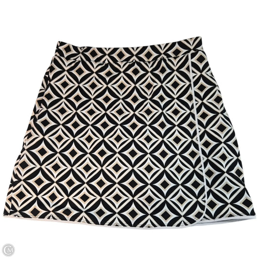 Athletic Skort By Lulu B In Black & White, Size: S