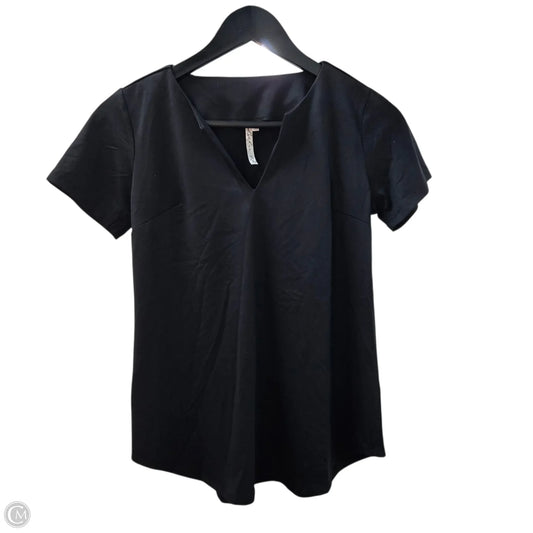 Top Short Sleeve Basic By Lulu B In Black, Size: Xs