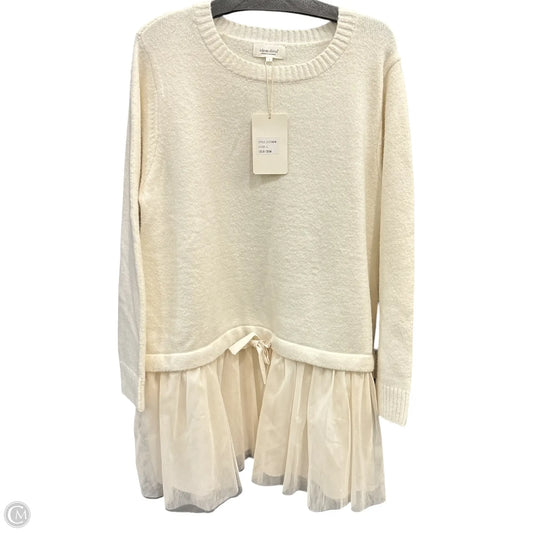 Dress Casual Midi By Idem Ditto In Cream, Size: L