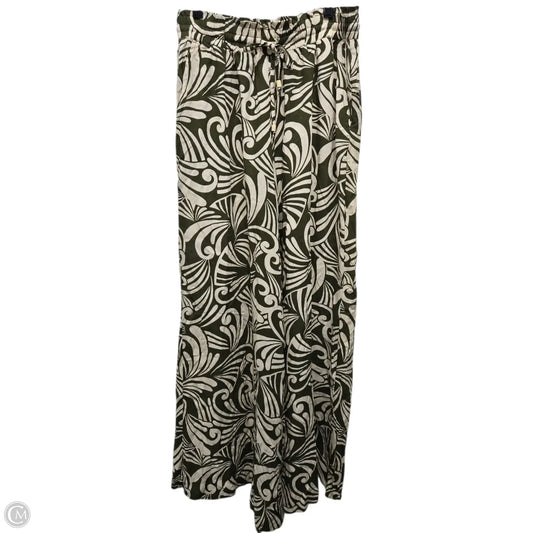 Pants Wide Leg By NEWM In Green, Size: L