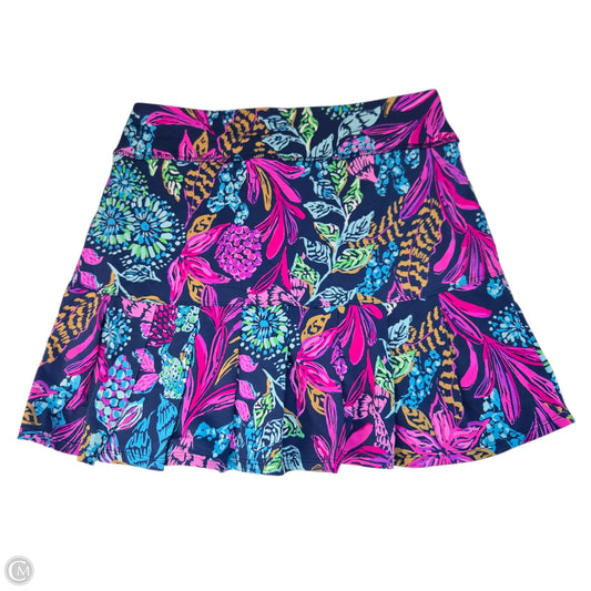 Skort Designer By Lilly Pulitzer In Blue & Purple, Size: S
