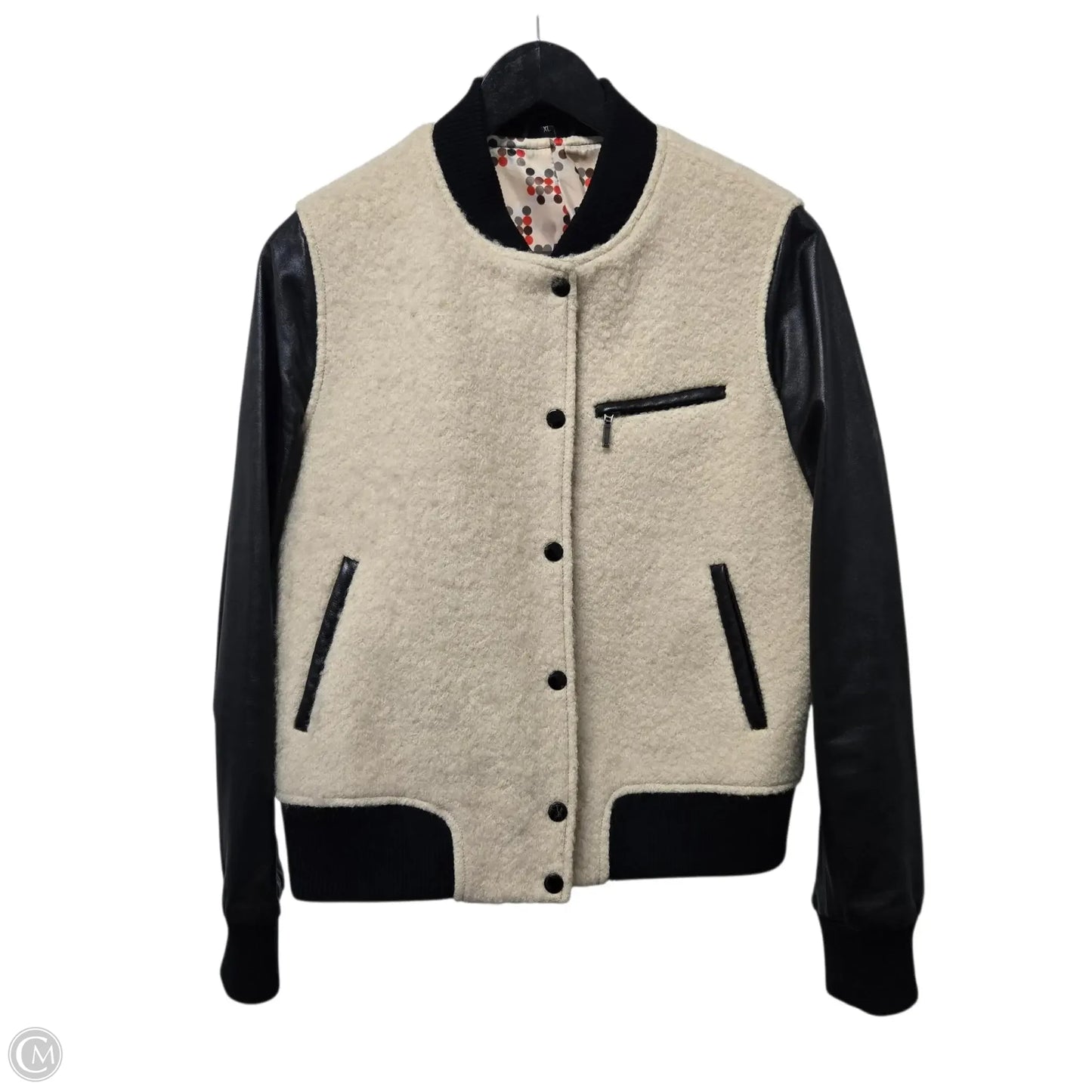 Jacket Other By Clothes Mentor In Black & Cream, Size: Xl