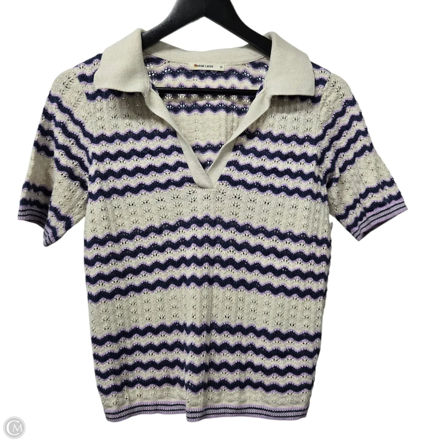 Top Short Sleeve Basic By Marine Layer In Purple, Size: M